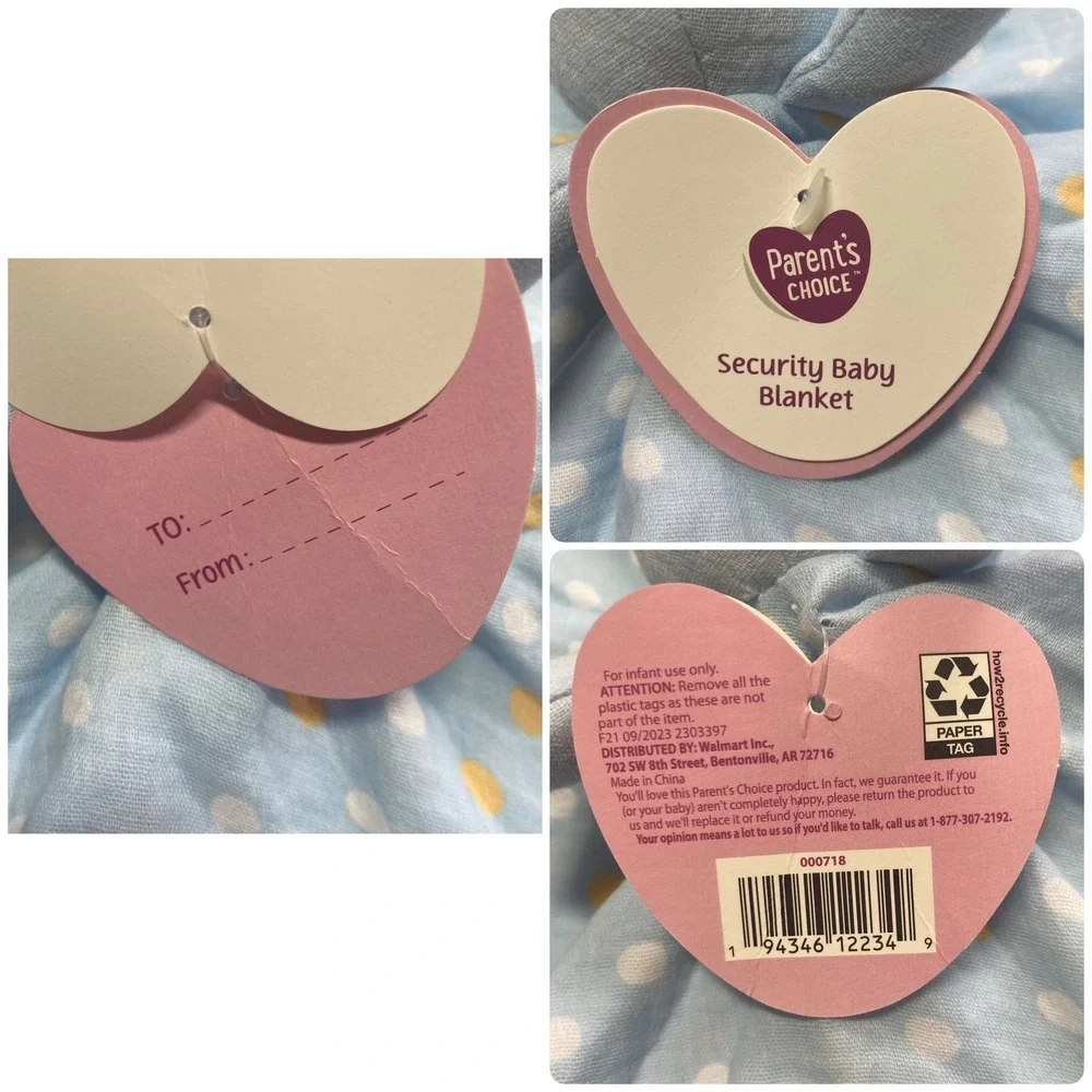 NEW Parents Choice Bunny Lovey 13